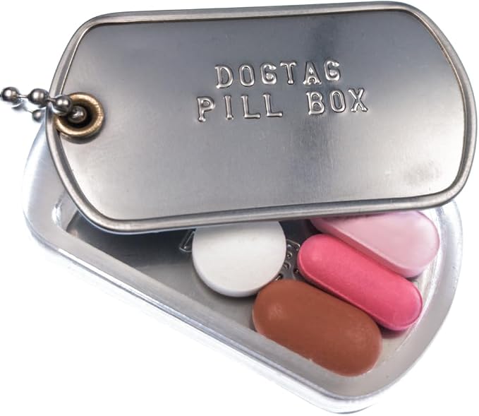 Personalized Dog Tag Pillbox Locket