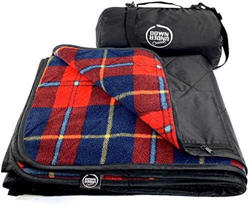 DOWN UNDER OUTDOORS Waterproof 350 GSM Fleece or Sherpa Stadium Blanket