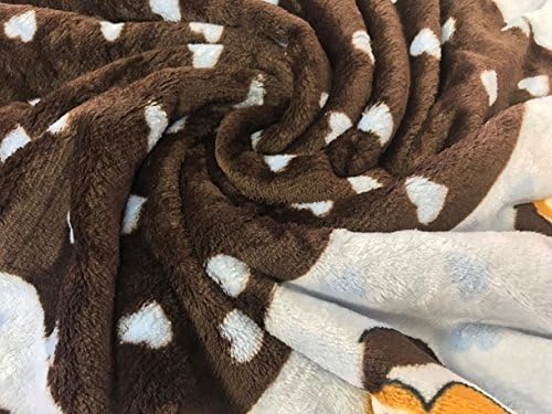 Snuggle Puppy Fleece Blanket for Dogs, Washable, 48 x 30 in - Blue