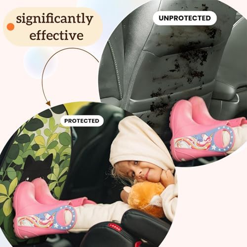 Car Seats Back Protector 2 PCS - Cat in The Grass | with 3 Storage Pockets, Shield Seats From Dirt, Mud Scratches, Fits Cars SUVs Trucks and Jeeps