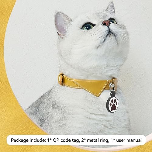 Personalized Dog Tag, Laser Engraving QR Code, Silicone Dog ID Tag, Pet Online Profile, Scan QR Code Send Location, Collar Harness Accessories (Medium to Large Breeds - 1.25", Green)