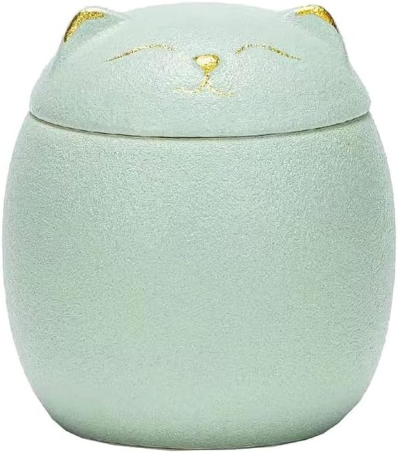 Ceramic Jar Cat Candy Dish Sugar Bowl Storage Jar Canister with Seal Lid