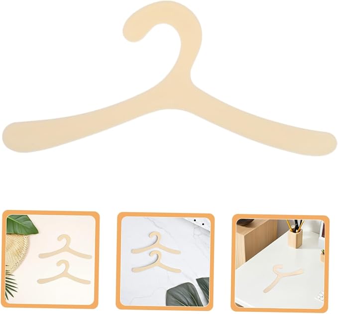 20pcs Elegant Plastic Pet Clothing Rack Dog and Cat Hangers Organizer for Home Decor