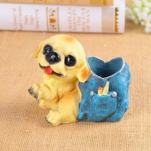 Puppy Dog Pencil Holder Pet Pen Cup Desk Organizer Labrador Retriever