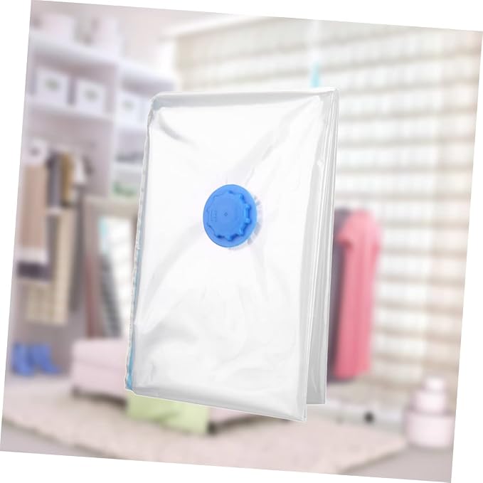 Vacuum Storage Bag 80x120cm PET PE White Space Saving Organizer | Organizing Storage, Vacuum Compression, Blankets Pillows, Sealed Design, Foldable Pouch Container