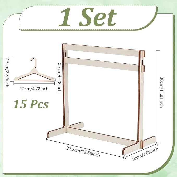 UNICRAFTALE 1 Set Mini Garment Rack Small Clothes Rack For Miniature Display