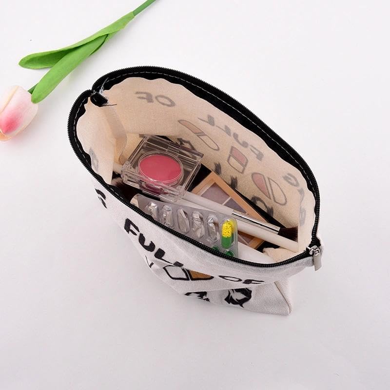 Travel Medicine Bag for Family Pharmacist Nurse Practitioner Gifts for Women Funny Meds Pouch Dental Medical Physician Assistant Makeup Bag Canvas Medication Carrying Pouch Emergency Pouch for School