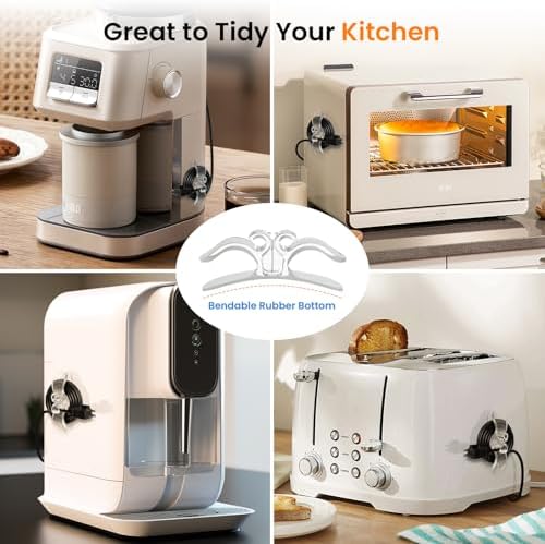 Cord Organizer for Appliances, 6 Pack Appliance Cord Organizer Stick On