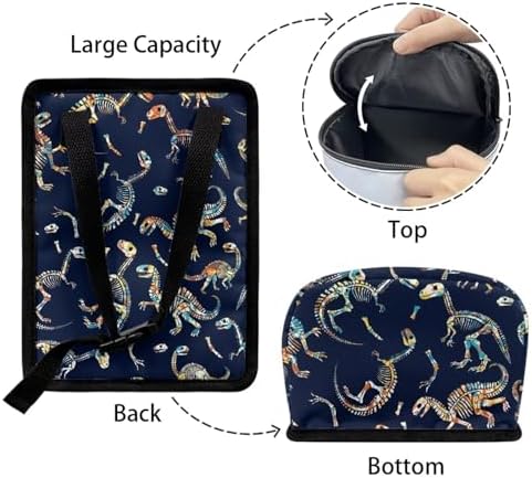 Dinosaur Print Car Accessories Back Seat Multipurpose Cars Trash Can with Lid, Leak Proof Waterproof Hanging Car Garbage Can for Road Trip Travel