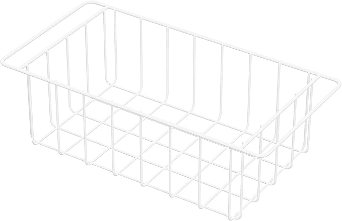 17.5 Inch Chest Freezer Organizer Storage Baskets Bins Metal Wire, Settle freezer chaos and reduce food waste effectively, Durable, Fully Use Space, Improve Air Circulate, 2 Pack