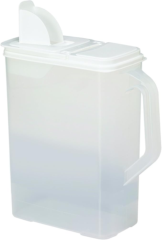 Buddeez Pet Food Storage Containers - 2 Count Bird Seed Dispenser with Pour Tight Lids and Easy Pour Spouts, 8 Qt and 3.5 Qt, Bird Seed Storage for Small and Large Feed, BPA Free