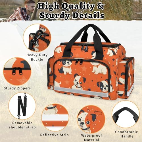 First Aid Bags Empty, Stray Dog Emergency Bag First Aid Kit Multiple Compartment Kit Carrier On Call Trauma Bag for Paramedics Emergency Medical Supplies Kit