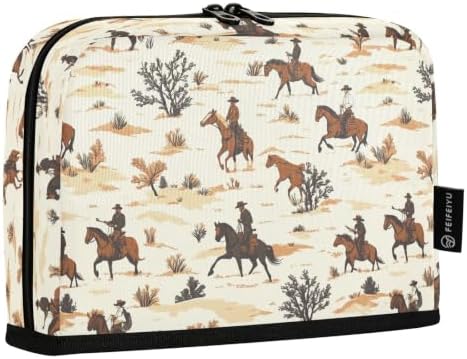 Wild West Brown Pencil Case for Kids Girls Boys | Large Pencil Pouch Pen Bag Holder with Big Capacity