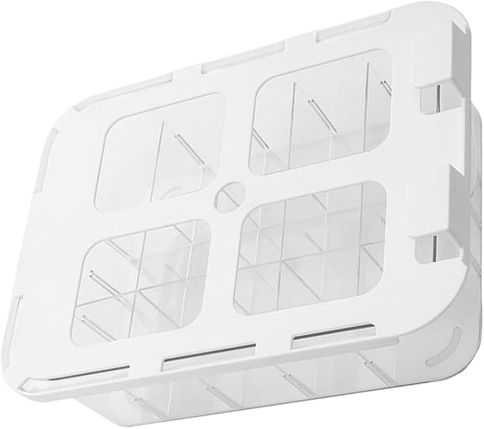 TOYANDONA Multi-grid Drawer Organizer for Socks and Briefs with Lid Design, Pet Material, Dust Prevention and Well Organized Storage, for Home Storage and Closet Use