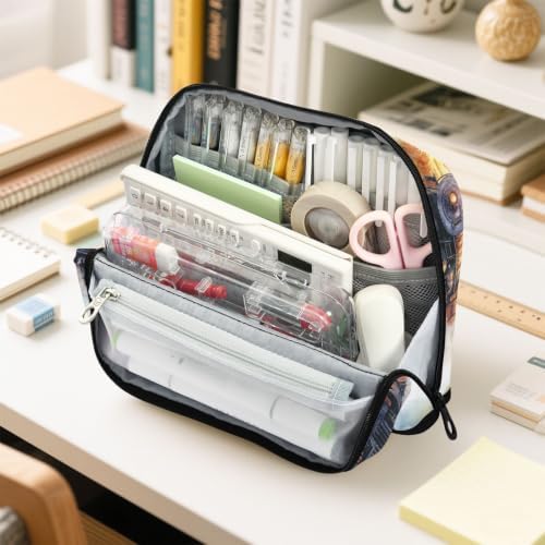 Locomotive Train Pencil Case for Kids Girls Boys | Large Pencil Pouch Pen Bag Holder with Big Capacity