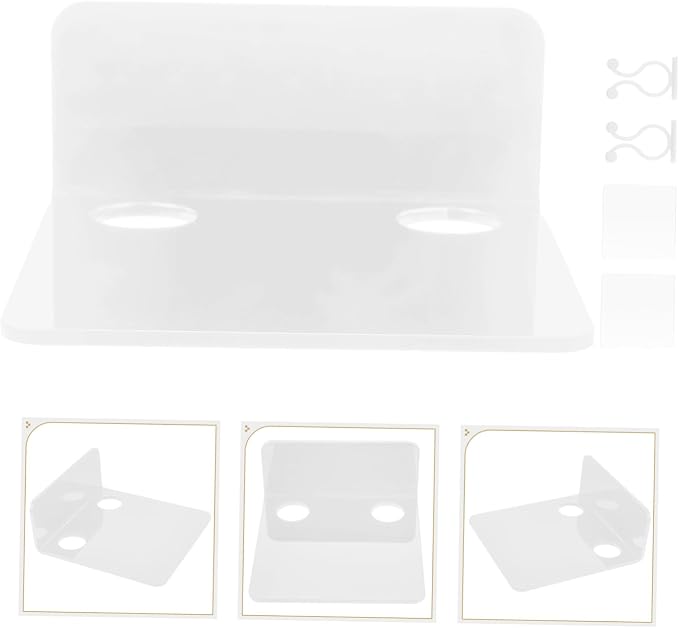 Abaodam 3pcs Wall-Mounted Security Camera Holder Shelf Small Floating Storage Rack for Monitor Speaker and More Easy Installation for Nursery Bedroom and Living Spaces