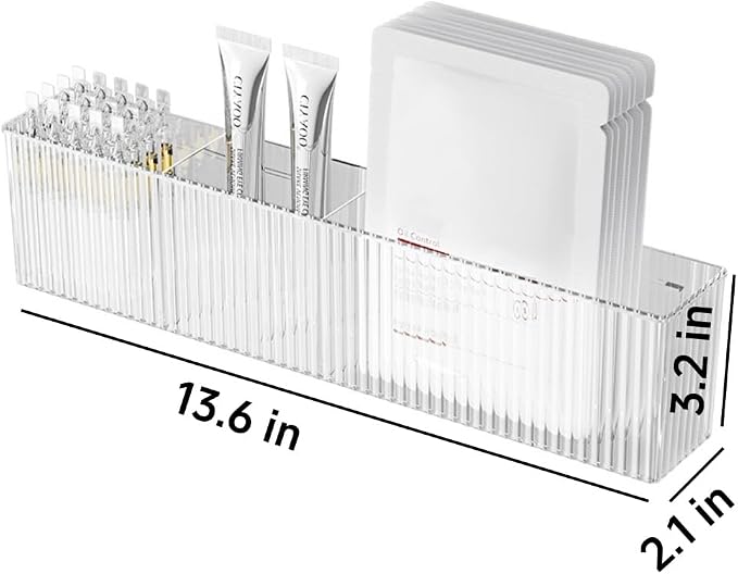 2 Pack Wall Mount Marker Organizer, Makeup Organizer Hanging Storage Organizer Bin Floating Shelves for Office Bathroom Kitchen Bedroom (Large)