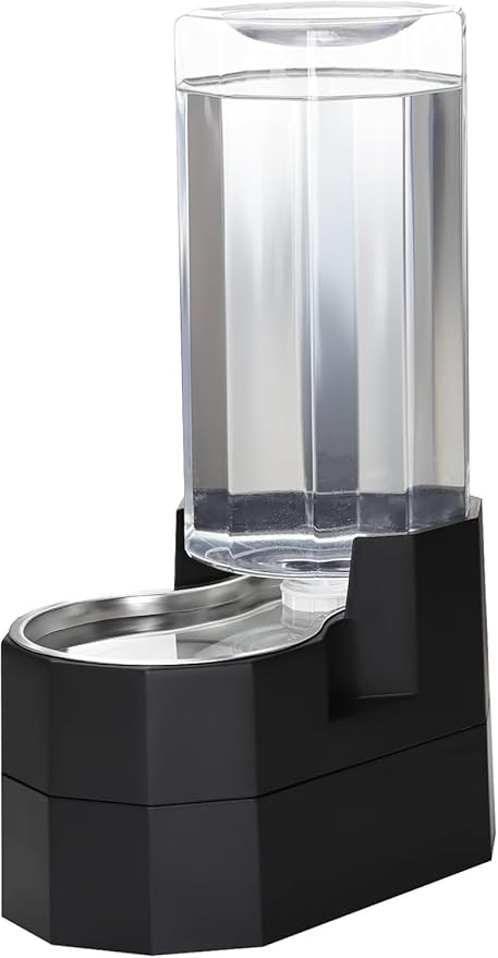 Sfozstra Elevated Dog Water Dispenser: 9L Gravity Auto Refill -Senior & Joint-Friendly Comfort Height - Leak-Proof - Stainless Steel Bowl -for Large Dogs -Multi-Pet Homes -Kitchen/Living Room/Garage