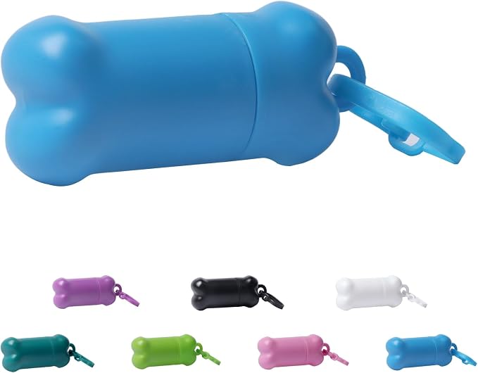 Portable Dog Treat Pouch for Pet Training, 1 piece(Blue) | Mini Treat Holder Small Dog Treat Bag for Training and Walks, Bone-Shaped Treat Container