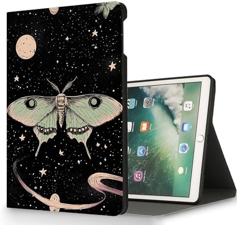 for Microsoft Surface Pro 8-13" 2021 Tablet Case,Auto Wake/Sleep,Adjustable Stand Protective Cover - Starry Sky Moth