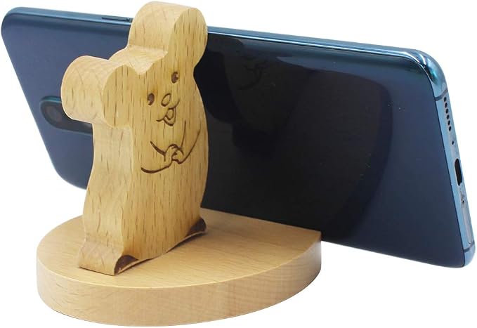 Cute Mouse Cell Phone Holder Stand Animal Smartphone Desk Holder for Mobile Phones Animal Phone Stand Desk Ornament