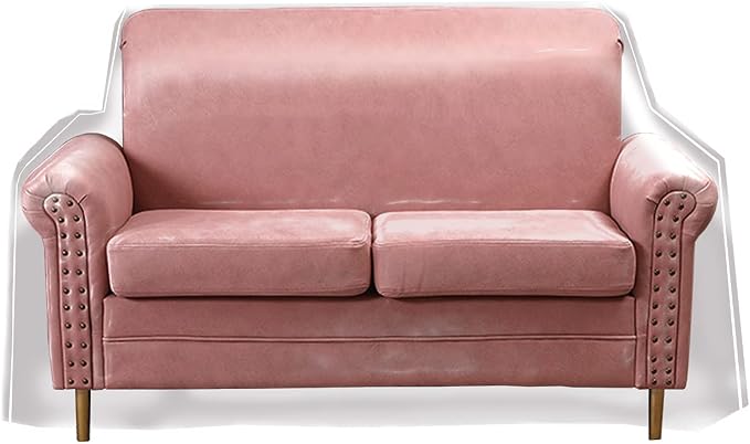 Swanna Waterproof Clear Plastic Thicker 36”RH x 18" FH x 84”W x 40" D, Loveseat Sofa/Couch Cover - Vinyl Shield Sofa Slipover Furniture Protection for Moving (Loveseat -1 Pack)