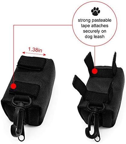 SLOSN 3 Pack Pet Waste Bag Dispenser with Zippered Portable Dog Poop Bag Holder, Great Accessory for Walking, Running with Dog (RoseRed Green Black)