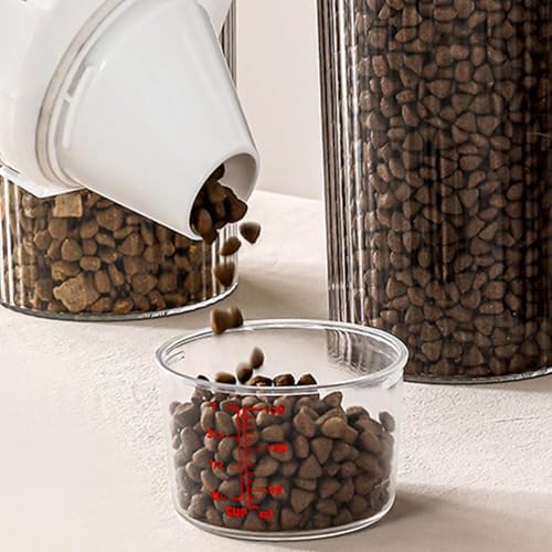 Dog Food Container Large Dog Containers for Food Storage | Airtight Large Capacity Organizer with Pour Spout Measuring Cup Treat Dispenser Holder for Snack Kitchen Accessories