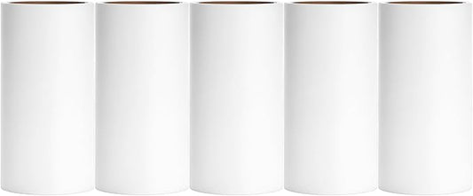 4.6 inch Giant Lint Roller Refills Compatible with Evercare Giant Lint Roller 4.6 inch Pet Hair Remover Roller Refill Extra Sticky 60 Sheets per Roll 5 Pack Total 300 Sheets