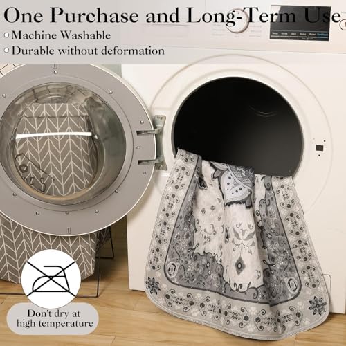EXPAWLORER Washable Pee Pads for Dogs - 2 Pack Waterproof & Leakproof Reusable Training Dog Pads Pet Puppy Pads,Dog Nonslip Potty Pads for Floor, Crate, Couch Whelping Mats,Grey 18"x24"