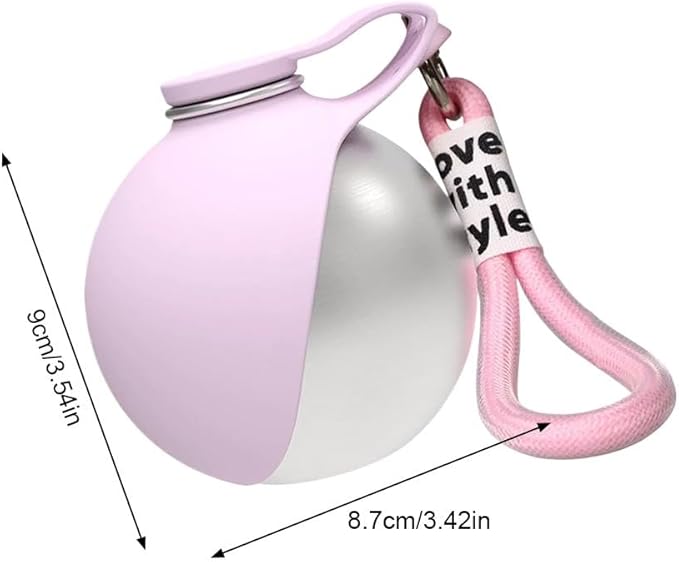Portable Dog Water Bottle - Foldable Pet Water Bottle for Dogs,2 in 1 Stainless Steel DogWater Dispenser Portable for Small Dog Walking, Hiking & Travel, Leak-Proof & Spill Proof Compact Dogs Travel