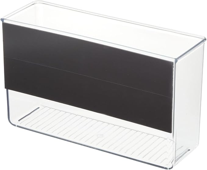 iDesign Magnetic Large Clear Plastic Organizer Bins | Laundry Room Storage