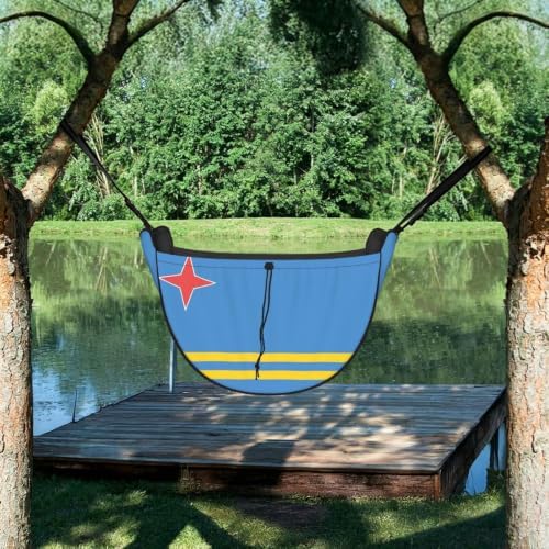 Flag of Aruba Car Seat Organizer-Backseat Storage Bag for Travel | Waterproof Durable. Holds Snacks Gear Essentials. Fits Most Cars.