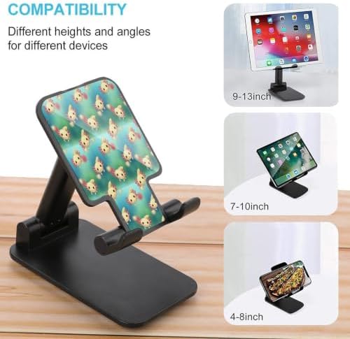 Multi Angle Foldable Cute Axolotl Cell Phone Desk Stand | Anti Slip, Desktop Smartphone Holder, Compatible with 4"-13" Tablet, Travel Office