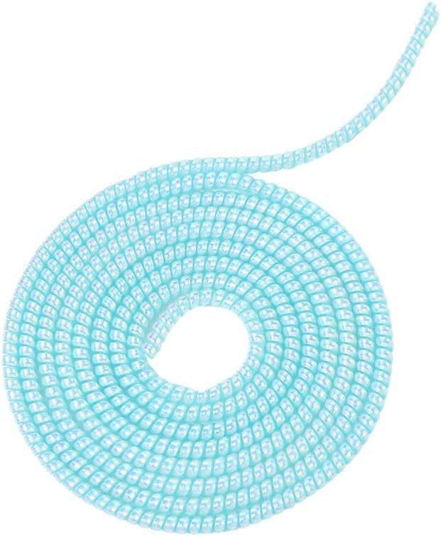 Spiral Cable Protector,Chargers Data Cable Protect Sleeve,Headphone Cable Saver for Phone Earphone USB Data Cableor for Prevent Pets from Biting The Cable Sleeves Cord Management (Laser Blue)
