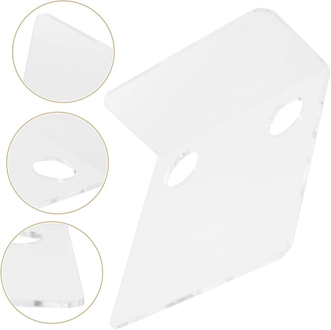 ibasenice 3pcs Monitor Storage Rack Floating Wall Shelf for Speakers and Security Cameras Easy Install Transparent Design for Boys and Girls Room Office and More