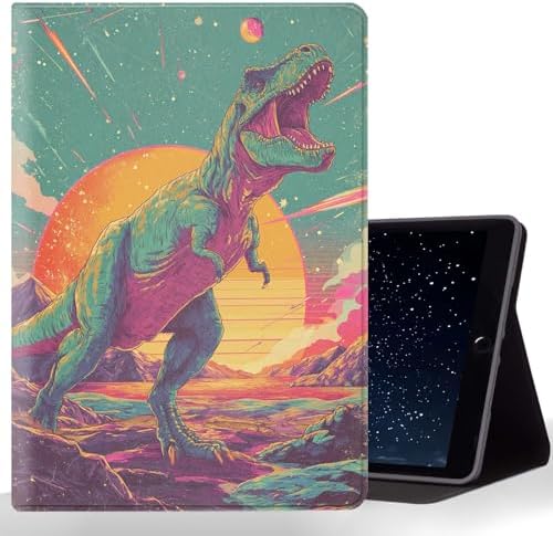 Tablet Case for iPad (9.7-Inch, 2018/2017 Model, 6th/5th Generation),Shockproof Protective Cover with Stand,Auto Wake/Sleep,Dinosaur Space