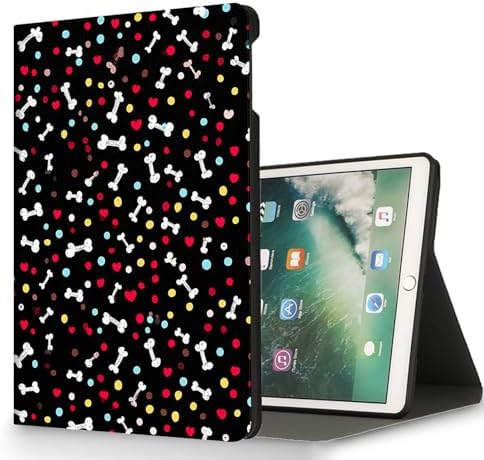 for Microsoft Surface Pro 8-13" 2021 Tablet Case,Auto Wake/Sleep,Adjustable Stand Protective Cover - Cute Dog Bone Heart
