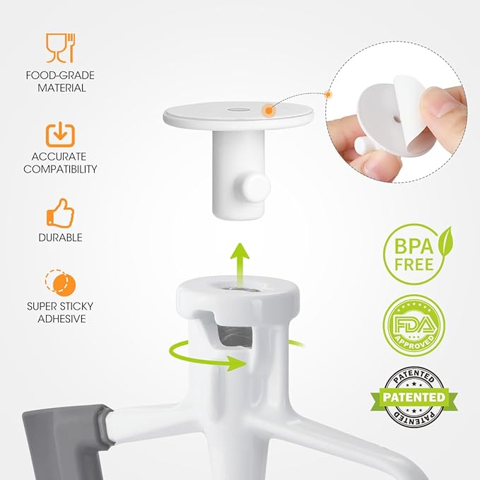 AIEVE 4 Pack Stand Mixer Attachment Holders Compatible with Kitchenaid Mixer Accessories,Flex Edge Beater, Flat Beater, Dough Hooks and Wire Whip Organizer