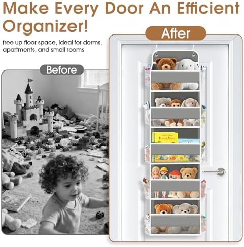 Over The Door Organizer Storage behind Door Hanging Organizer for Nursery