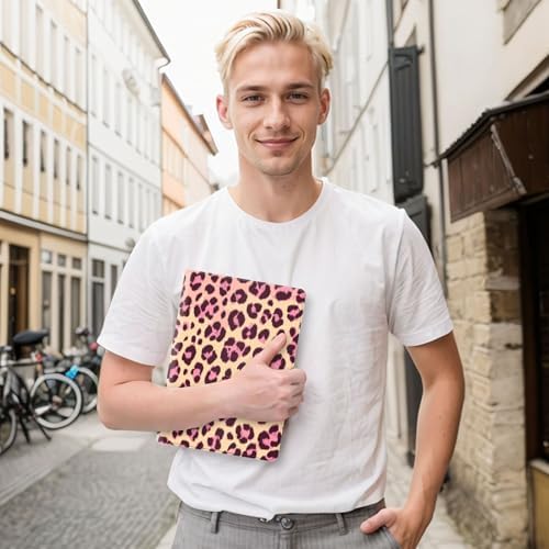 for Samsung Galaxy Tab S7 FE 2021/S8 Plus 2022/S7 Plus 2020 12.4 Inch Tablet Protective Cover with Adjustable Stand and Magnetic Auto Wake/Sleep,Leopard Print