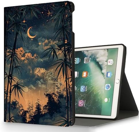 for Microsoft Surface Pro X/Pro X Plus-13 2019/2020/2021/2024 Tablet Case,Auto Wake/Sleep,Adjustable Stand Protective Cover - Starry Bamboo Night