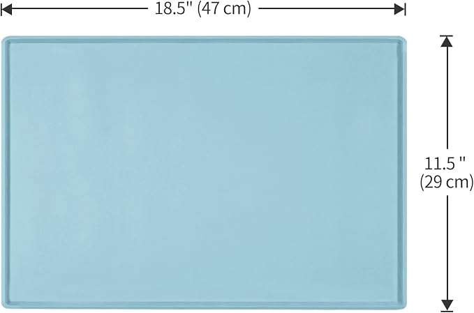 Silicone Dog Food Mat Waterproof Pet Feeding Tray for Small Medium Dogs