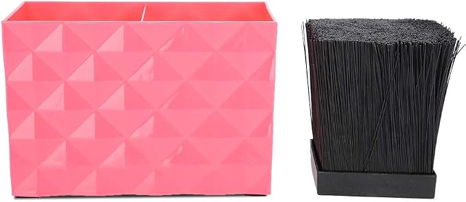 Salon Hairdresser Tool Storage Case Holder Rack for Scissors Combs Clips Organizer, Professional Pet Groomer Shears Rack Holder (Red)