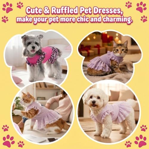 I Stand with Minnesota Dog Dresses Cat Skirt Solid Color Dog Clothes Summer Sleeveless Puppy Girl Clothes for Small Pet Dogs Cats Medium