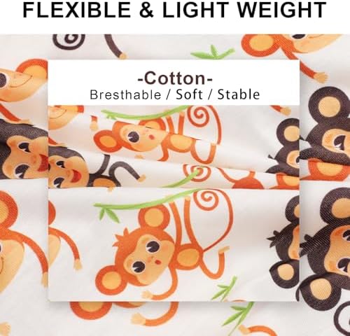 Dog Shirt Vest Dog Clothes for Small Dogs Boy Girl Stretchy Summer Puppy T-Shirts Soft Breathable Lightweight Puppy Sweatshirt Pet Cat Outfit (Monkey, Large)