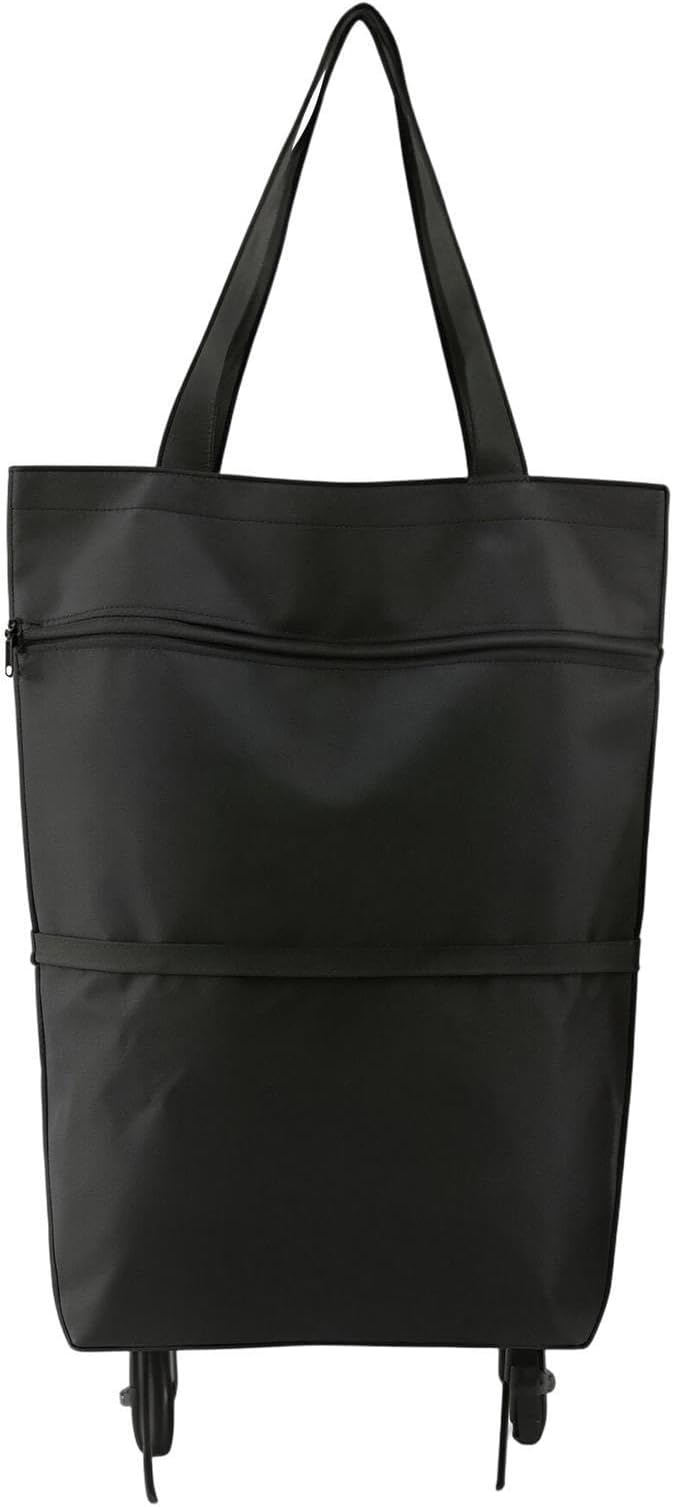 Rolling Shopping Bag - Heavy Duty Tote, Portable Cart | Heavy Duty Rolling Tote - Compact Shopping Cart Bag, Portable Carrier for Market Travel Laundry Camping Pet Storage