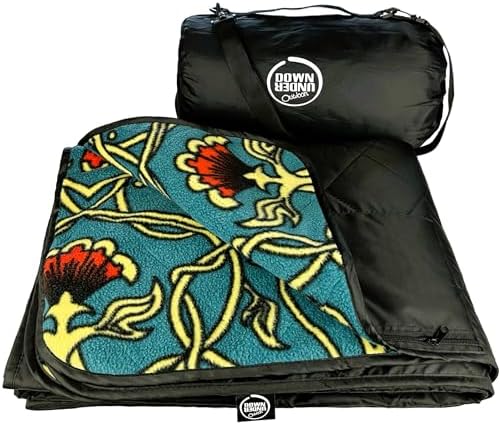 DOWN UNDER OUTDOORS Waterproof 350 GSM Fleece or Sherpa Stadium Blanket