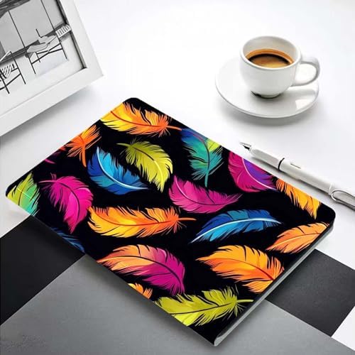 for Samsung Galaxy Tab E 9.6" Tablet Case 2015(SM-T560/T561/T565/T567),Premium Leather Folio Stand Auto Wake/Sleep,Multiple Viewing Stand,Colored Feather
