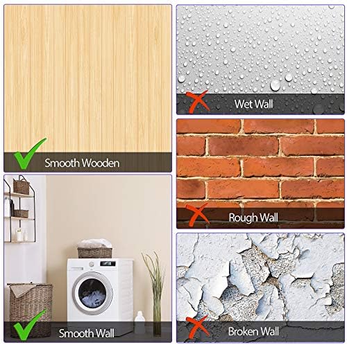 Outus 6 Pcs Magnetic Wall Strips 15" x 2", 48 Magnets, White | Metal display strips for notes, photos and memos; ideal for office, home, classroom and workspace.